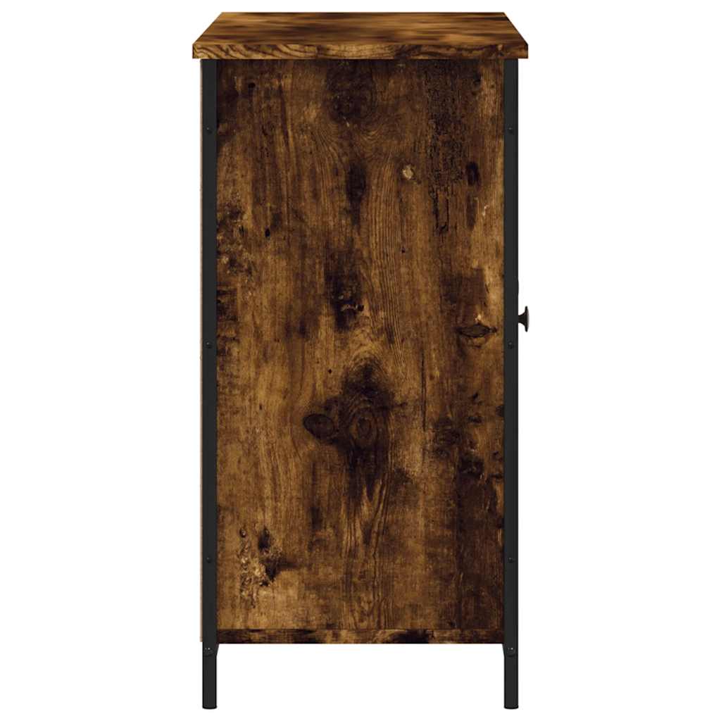 Buffet chêne fumé 100x35x70 cm bois d'ingénierie - XIOS