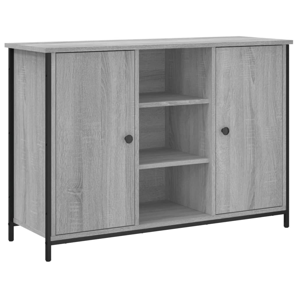 Buffet sonoma gris 100x35x70 cm bois d'ingénierie - XIOS