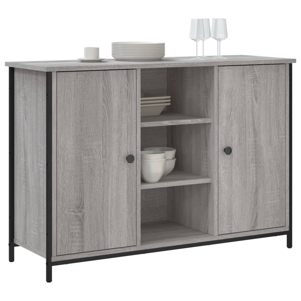 Buffet sonoma gris 100x35x70 cm bois d'ingénierie - XIOS