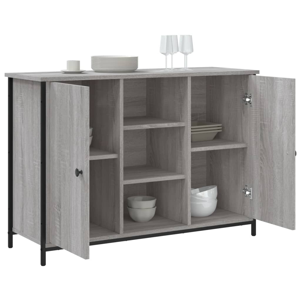 Buffet sonoma gris 100x35x70 cm bois d'ingénierie - XIOS