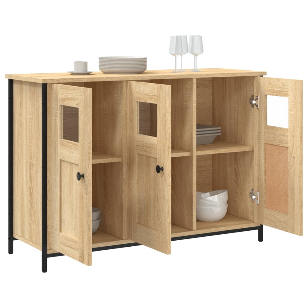 Buffet chêne sonoma 100x35x70 cm bois d'ingénierie - XIOS