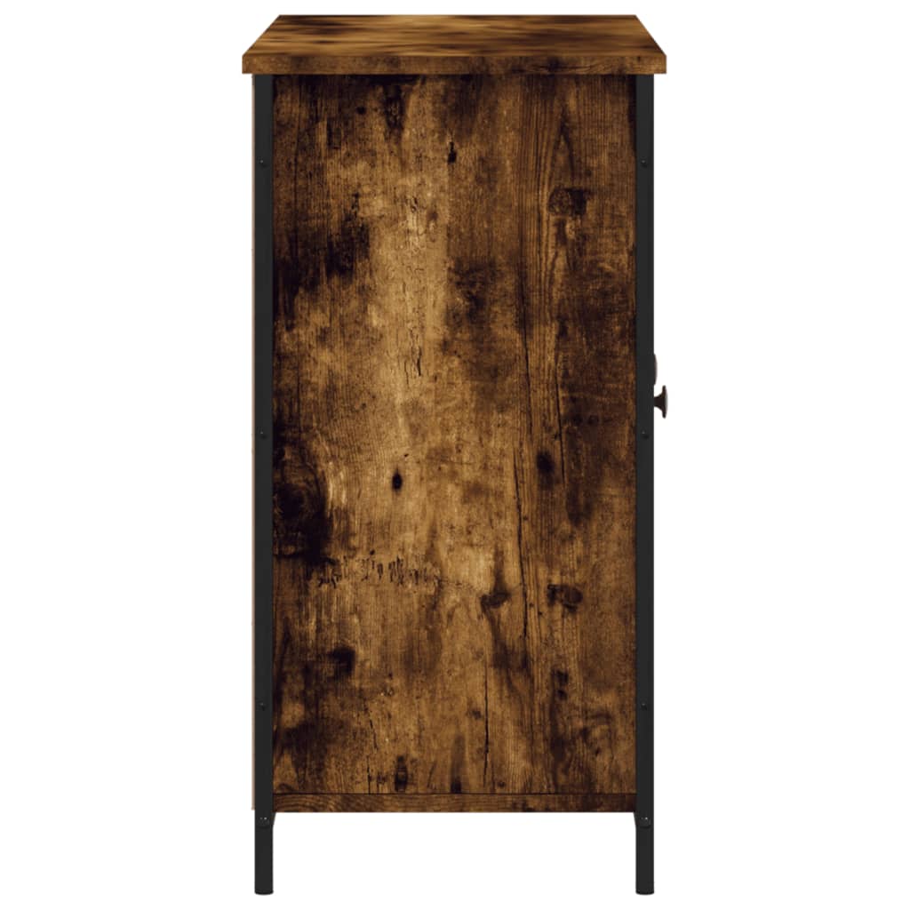 Buffet chêne fumé 100x35x70 cm bois d'ingénierie - XIOS