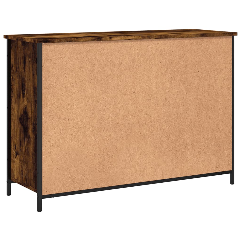 Buffet chêne fumé 100x35x70 cm bois d'ingénierie - XIOS