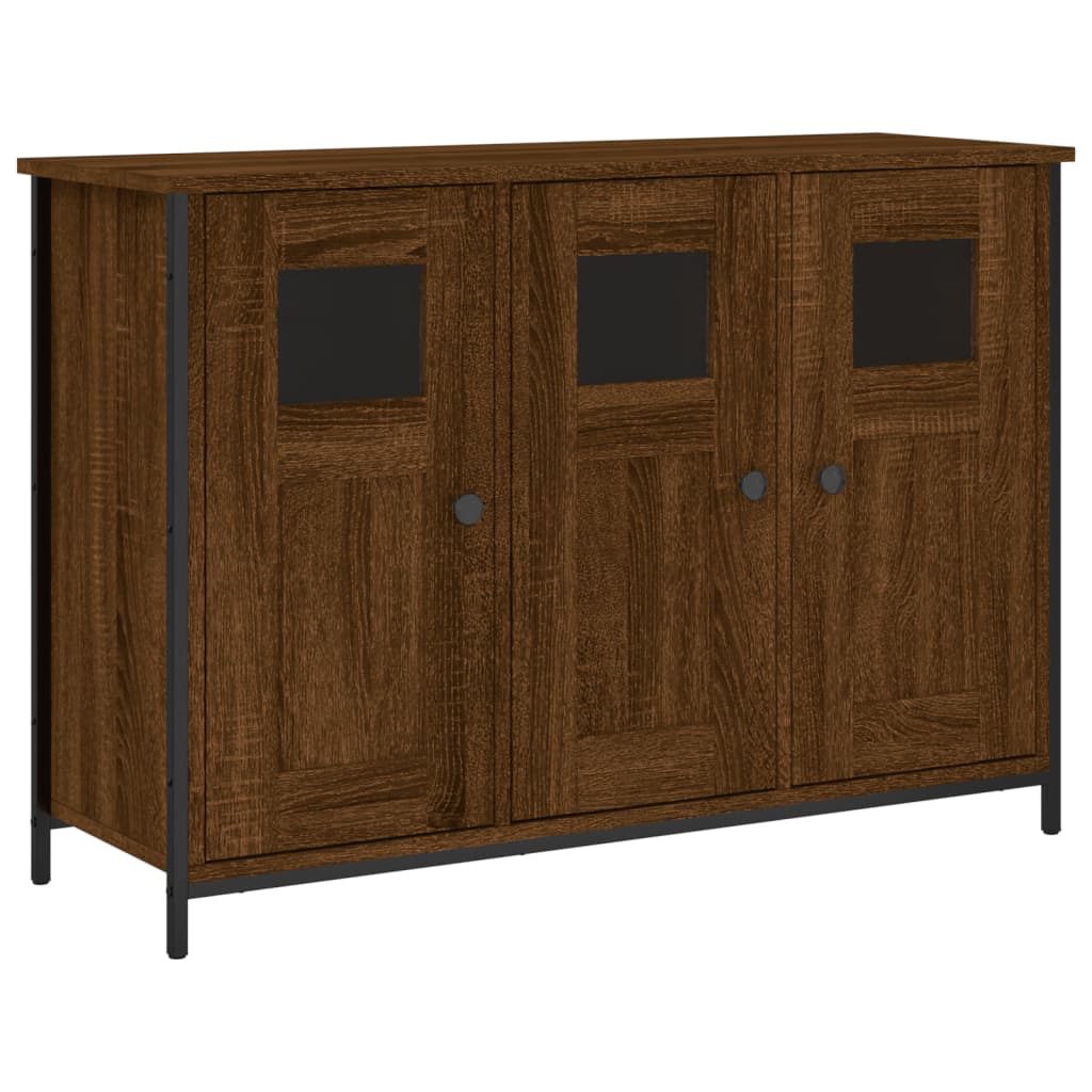 Buffet chêne marron 100x35x70 cm bois d'ingénierie - XIOS