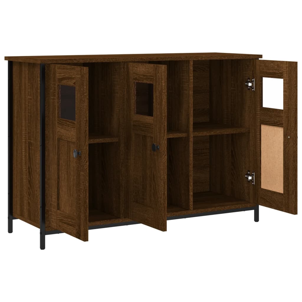 Buffet chêne marron 100x35x70 cm bois d'ingénierie - XIOS