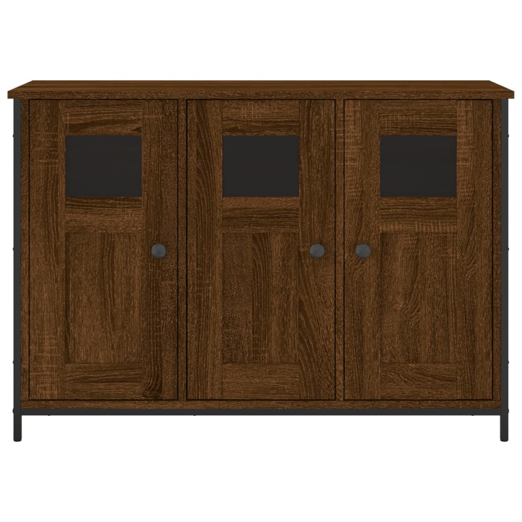 Buffet chêne marron 100x35x70 cm bois d'ingénierie - XIOS