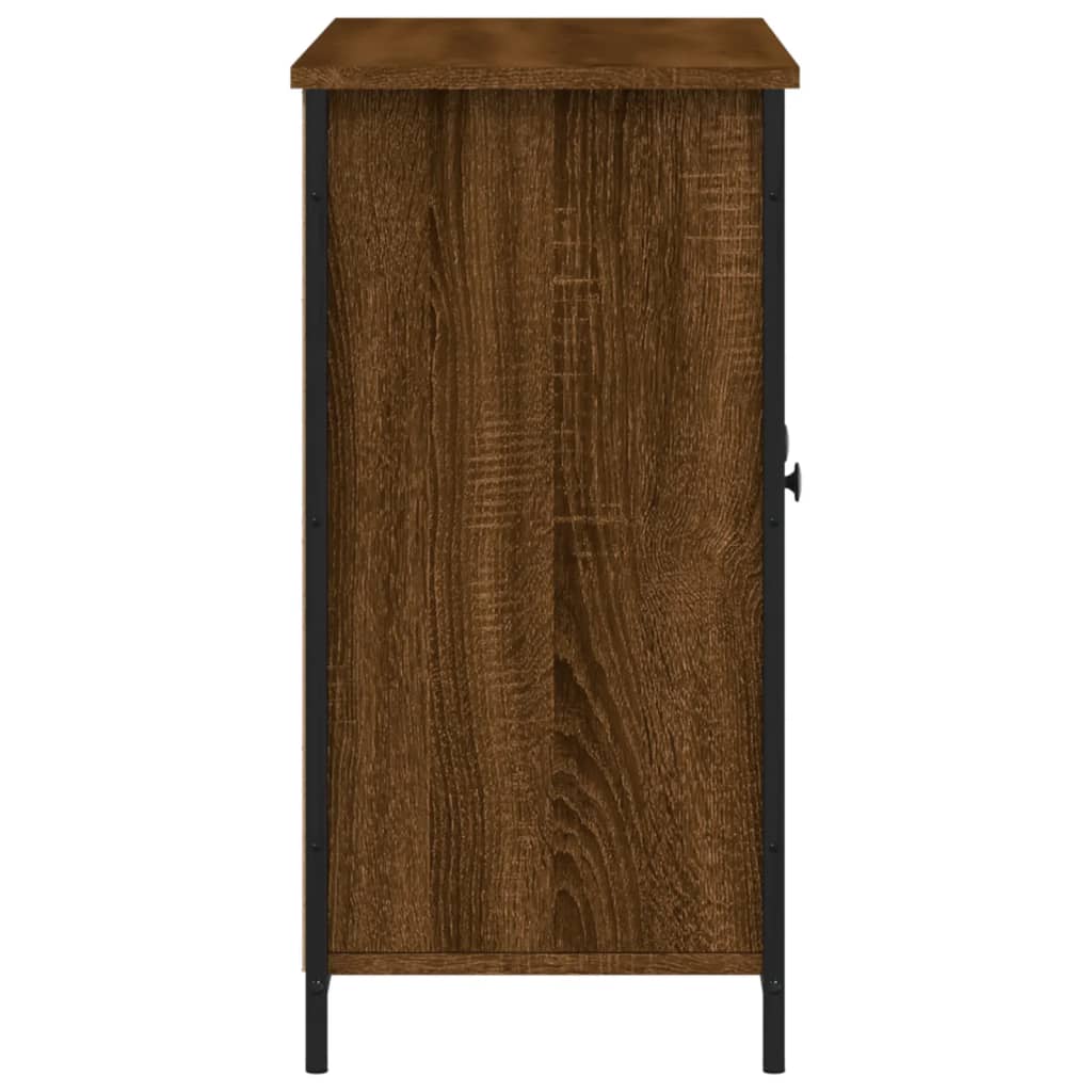 Buffet chêne marron 100x35x70 cm bois d'ingénierie - XIOS