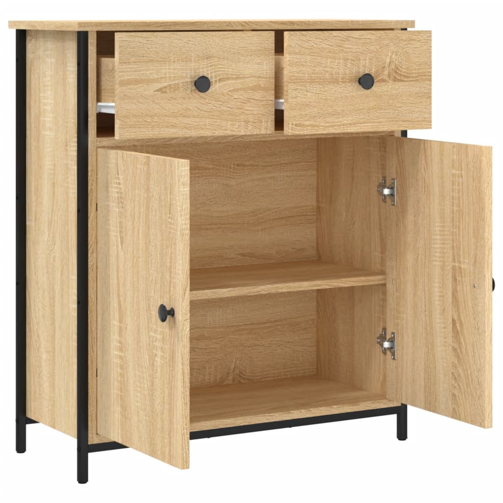 Buffet chêne sonoma 70x30x80 cm bois d'ingénierie - XIOS