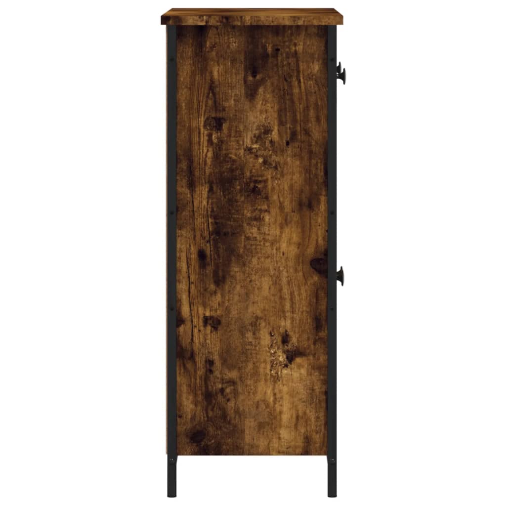 Buffet chêne fumé 70x30x80 cm bois d'ingénierie - XIOS