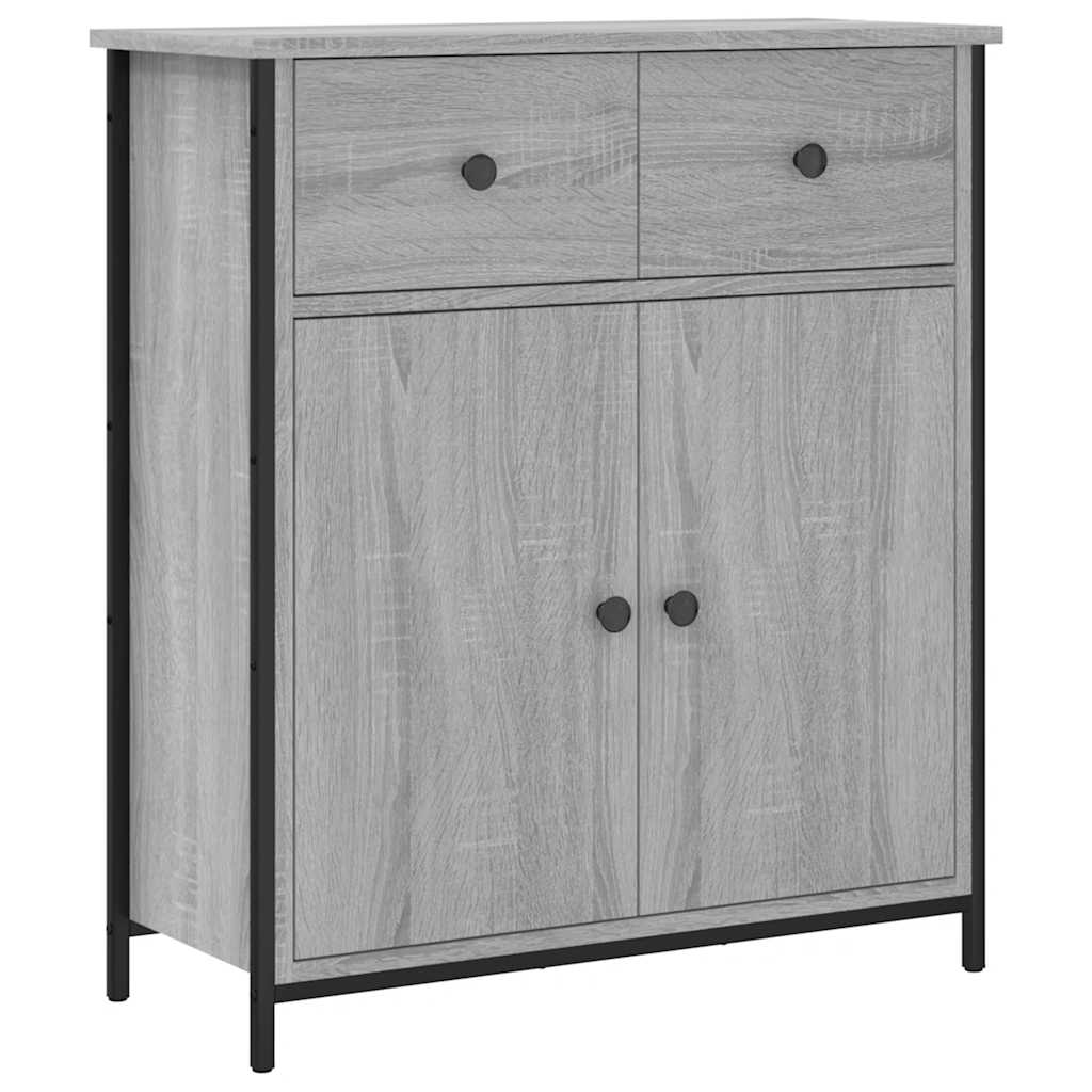 Buffet sonoma gris 70x30x80 cm bois d'ingénierie - XIOS