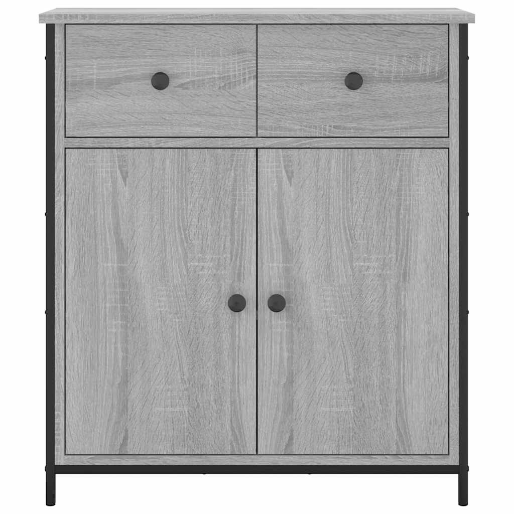 Buffet sonoma gris 70x30x80 cm bois d'ingénierie - XIOS
