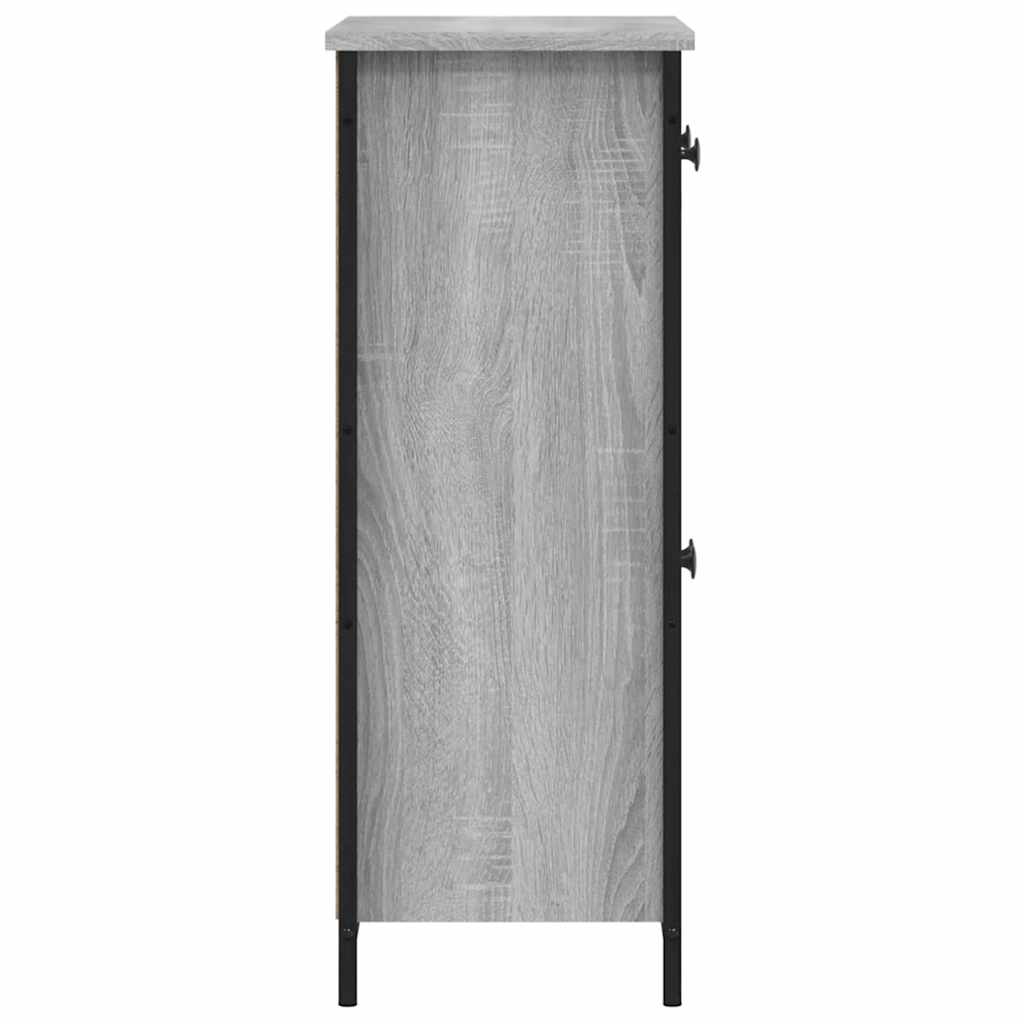 Buffet sonoma gris 70x30x80 cm bois d'ingénierie - XIOS