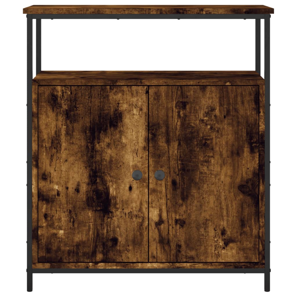 Buffet chêne fumé 70x30x80 cm bois d'ingénierie - XIOS