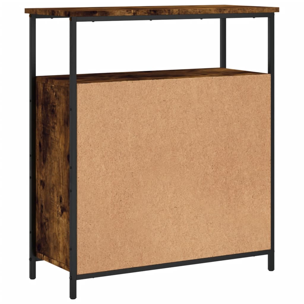 Buffet chêne fumé 70x30x80 cm bois d'ingénierie - XIOS