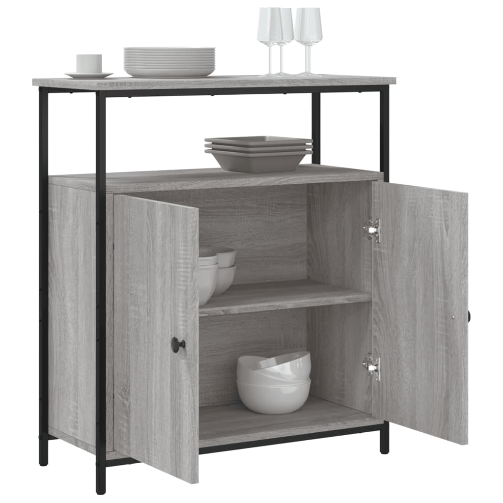 Buffet sonoma gris 70x30x80 cm bois d'ingénierie - XIOS