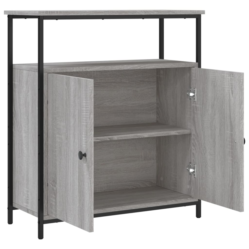 Buffet sonoma gris 70x30x80 cm bois d'ingénierie - XIOS