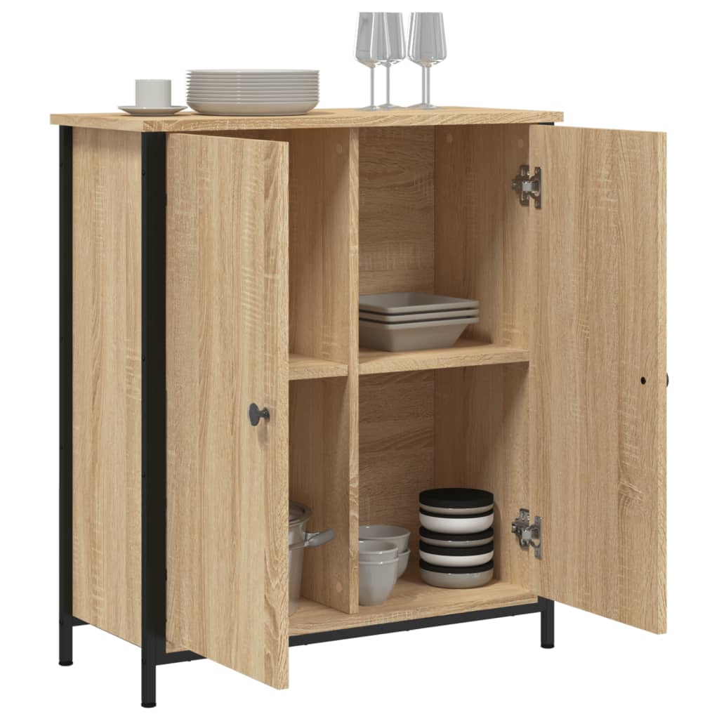 Buffet chêne sonoma 70x30x80 cm bois d'ingénierie - XIOS