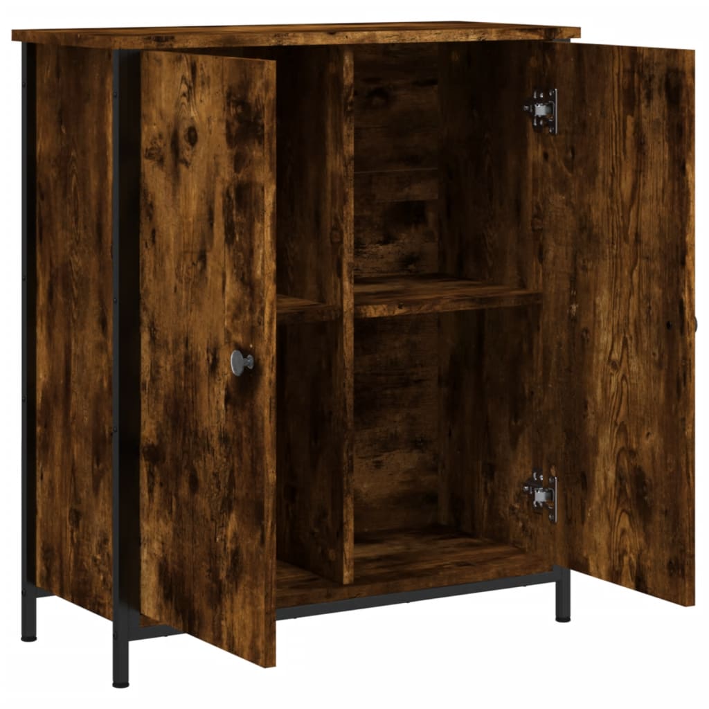 Buffet chêne fumé 70x30x80 cm bois d'ingénierie - XIOS