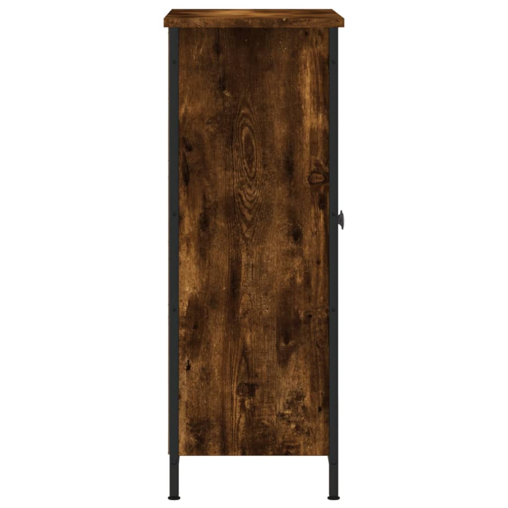 Buffet chêne fumé 70x30x80 cm bois d'ingénierie - XIOS