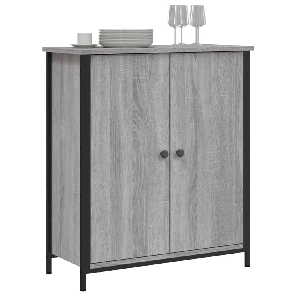 Buffet sonoma gris 70x30x80 cm bois d'ingénierie - XIOS