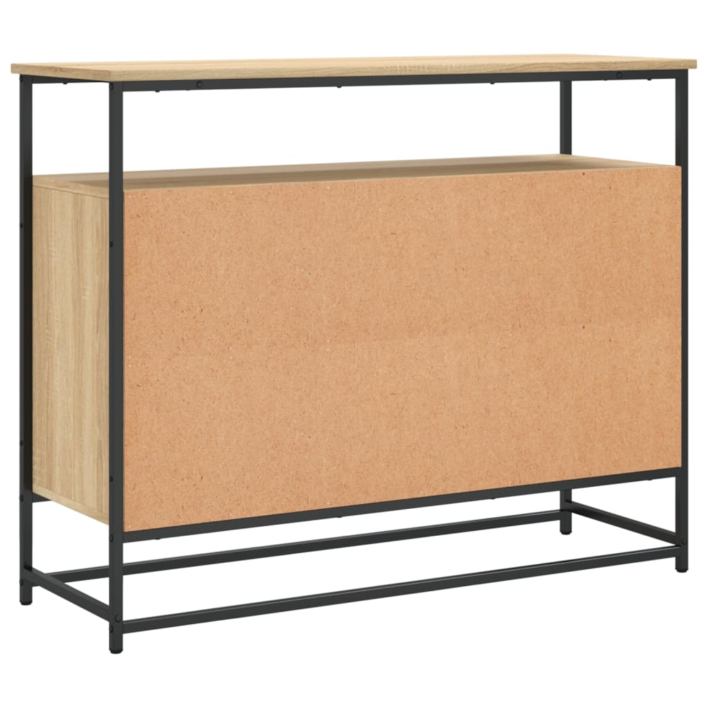 Buffet chêne sonoma 100x35x80 cm bois d'ingénierie - XIOS