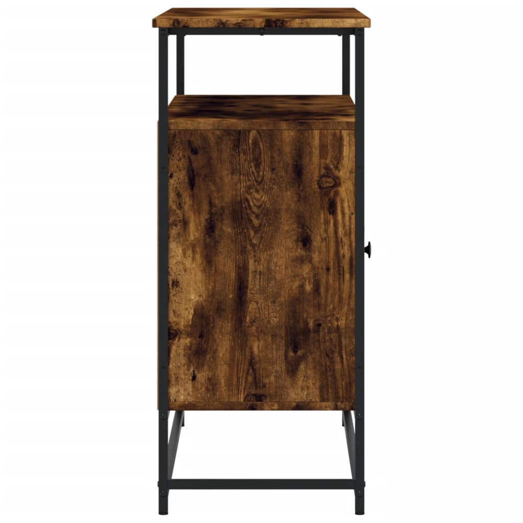 Buffet chêne fumé 100x35x80 cm bois d'ingénierie - XIOS