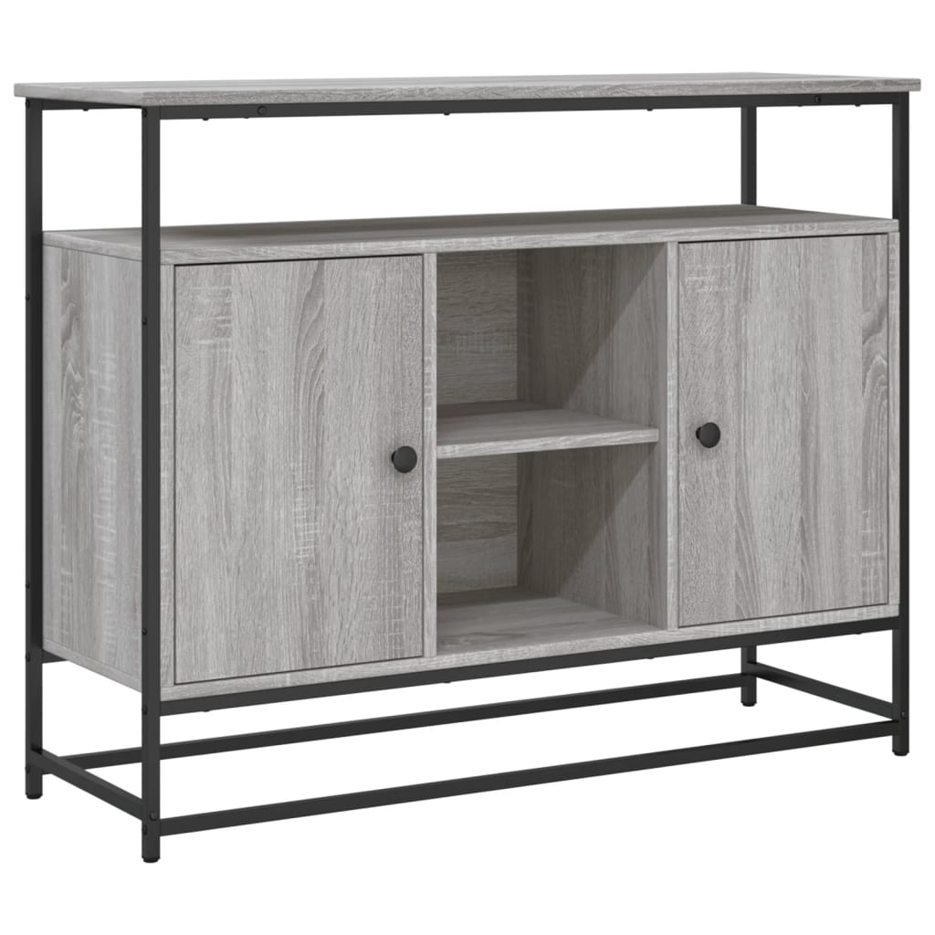 Buffet sonoma gris 100x35x80 cm bois d'ingénierie - XIOS