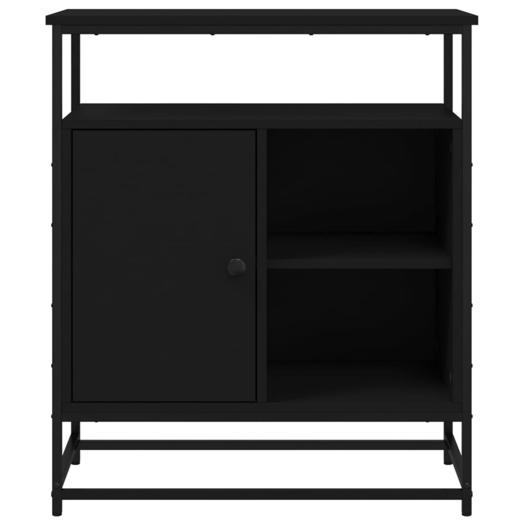 Buffet noir 69x35x80 cm bois d'ingénierie - XIOS