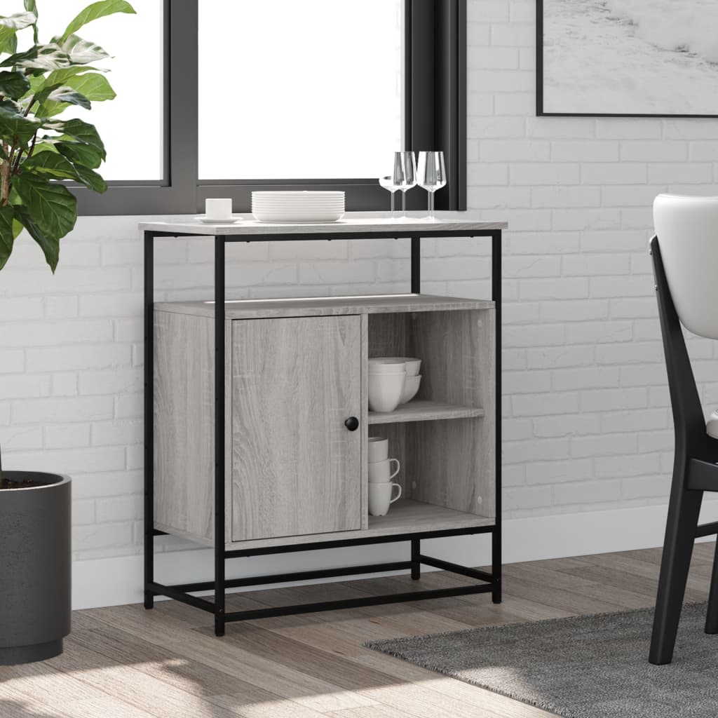 Buffet sonoma gris 69x35x80 cm bois d'ingénierie - XIOS