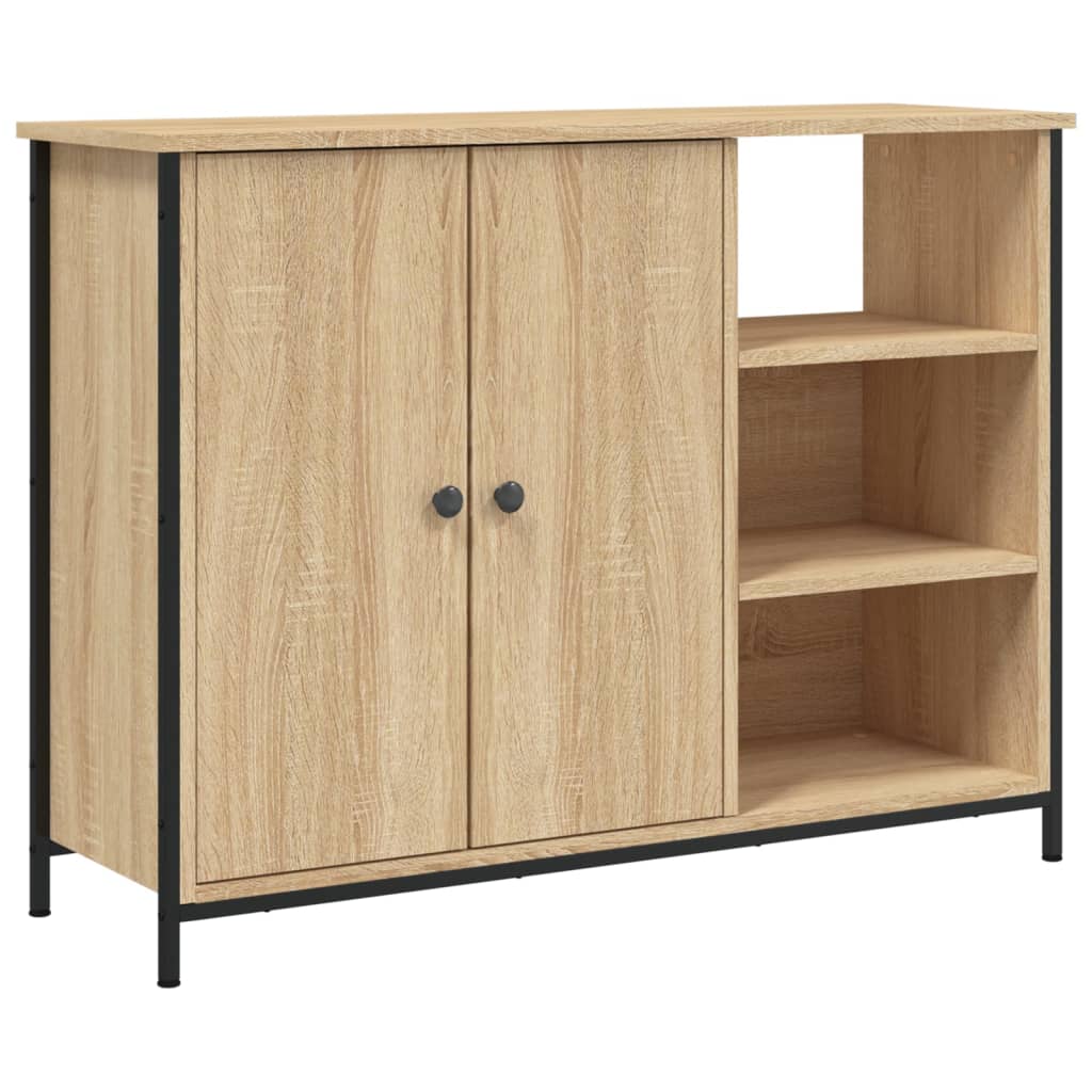 Buffet chêne sonoma 100x33x75 cm bois d'ingénierie - XIOS