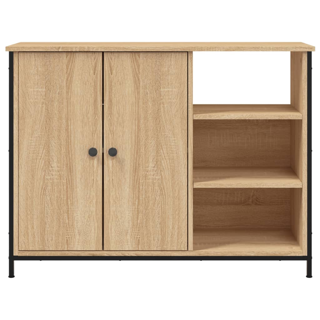 Buffet chêne sonoma 100x33x75 cm bois d'ingénierie - XIOS
