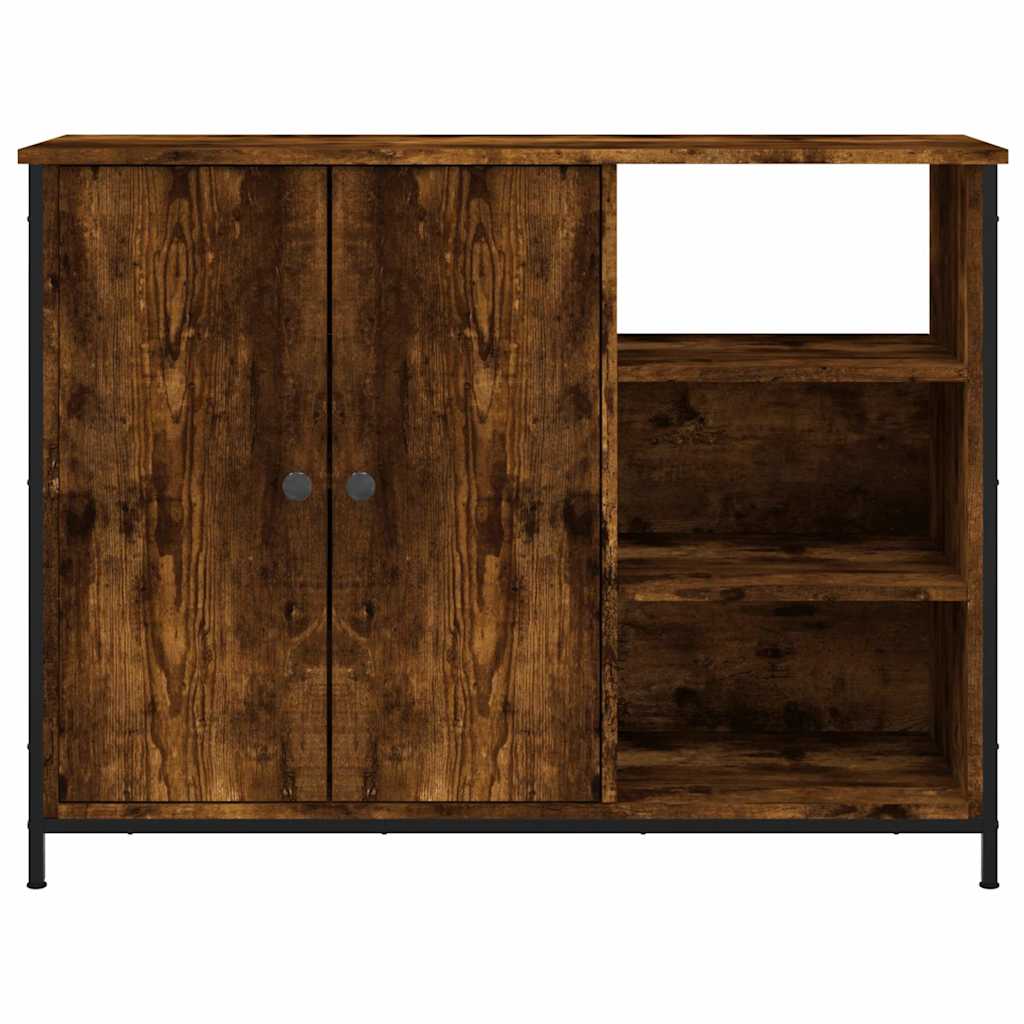 Buffet chêne fumé 100x33x75 cm bois d'ingénierie - XIOS