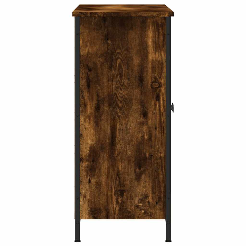 Buffet chêne fumé 100x33x75 cm bois d'ingénierie - XIOS