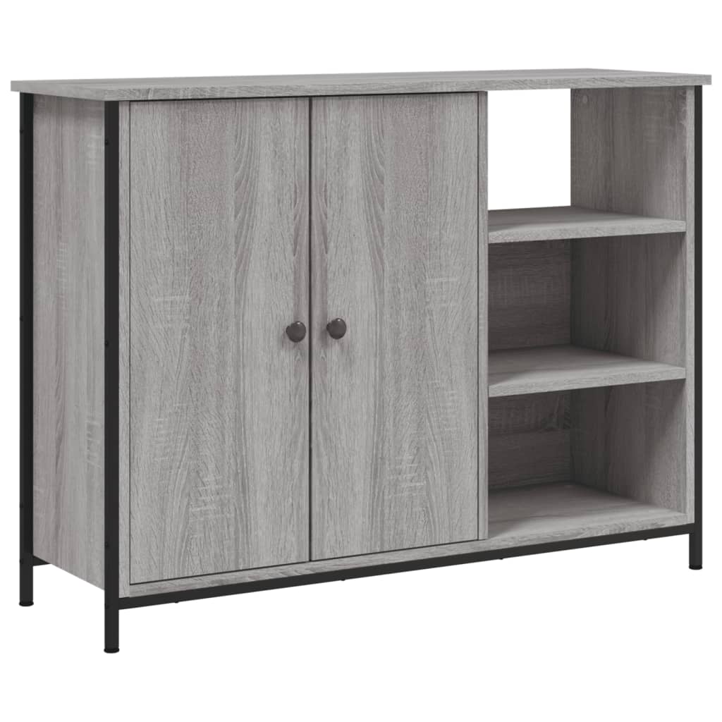 Buffet sonoma gris 100x33x75 cm bois d'ingénierie - XIOS