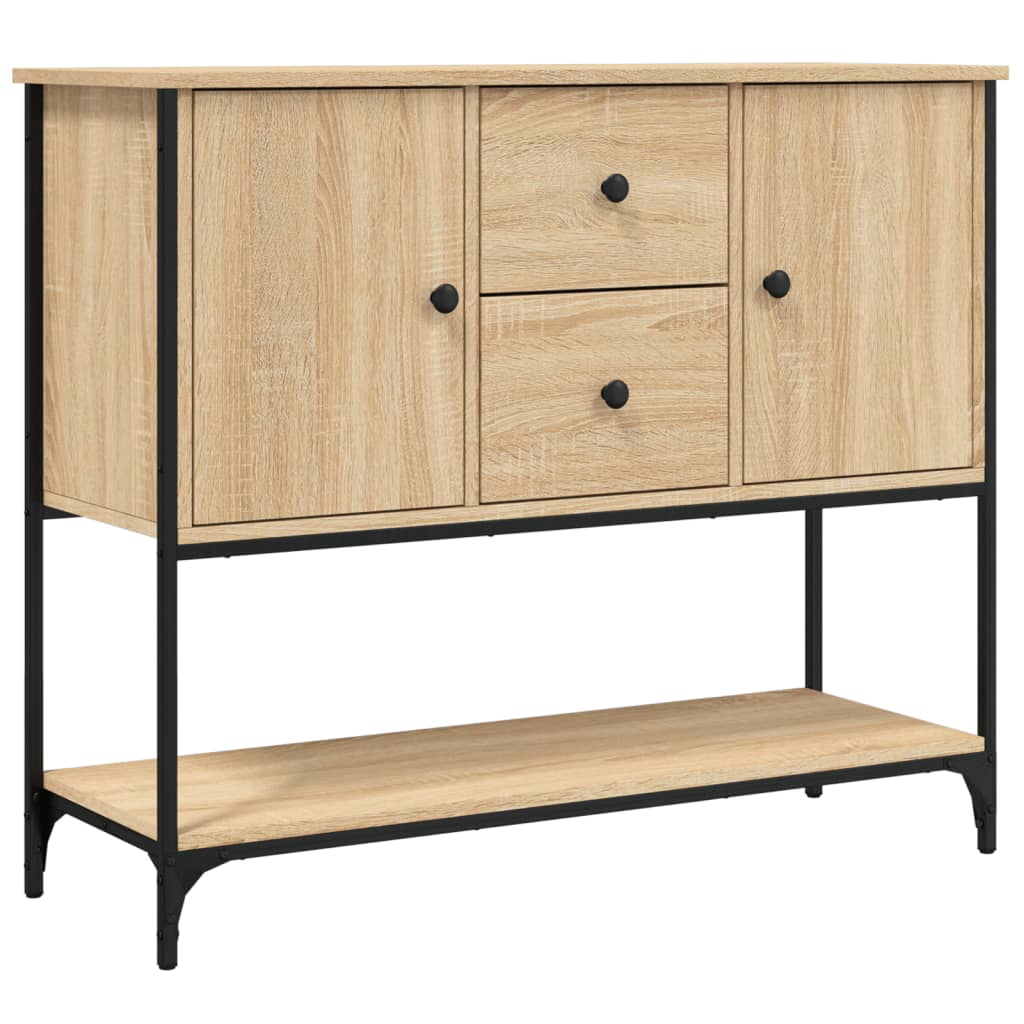 Buffet chêne sonoma 100x36x85 cm bois d'ingénierie - XIOS