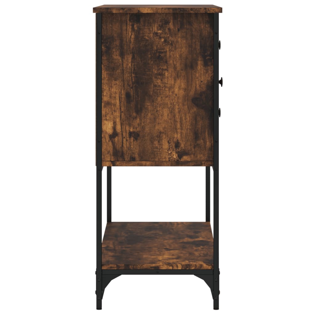 Buffet chêne fumé 100x36x85 cm bois d'ingénierie - XIOS