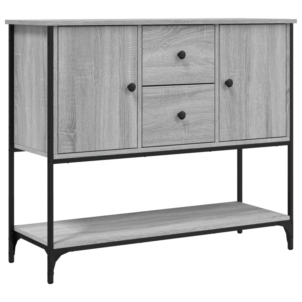 Buffet sonoma gris 100x36x85 cm bois d'ingénierie - XIOS