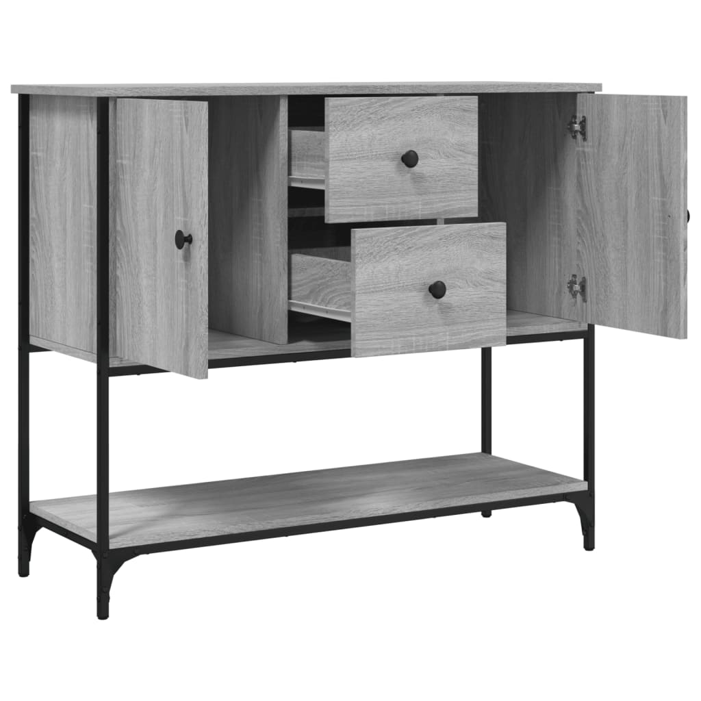 Buffet sonoma gris 100x36x85 cm bois d'ingénierie - XIOS