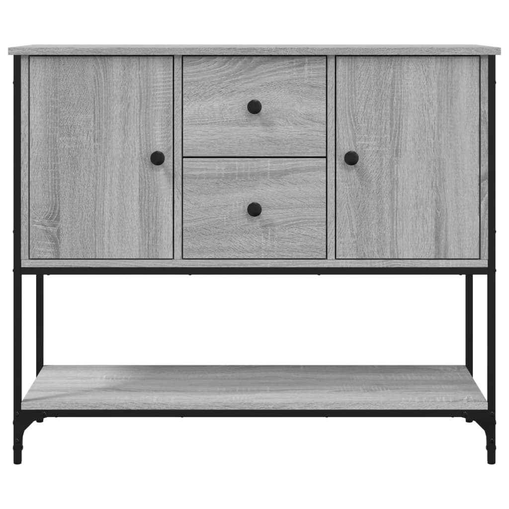 Buffet sonoma gris 100x36x85 cm bois d'ingénierie - XIOS
