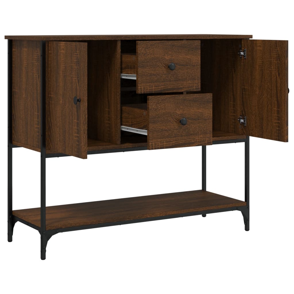 Buffet chêne marron 100x36x85 cm bois d'ingénierie - XIOS