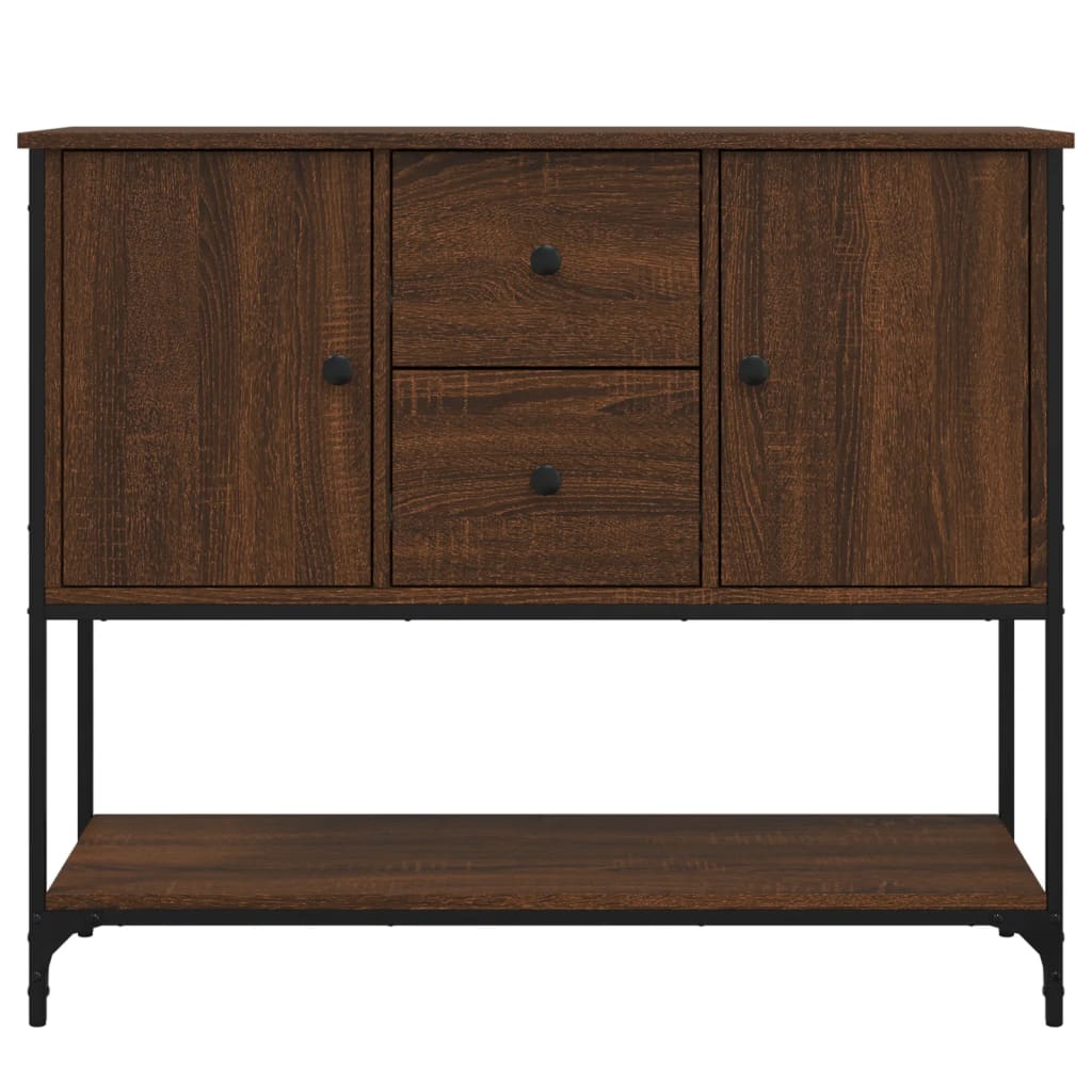 Buffet chêne marron 100x36x85 cm bois d'ingénierie - XIOS