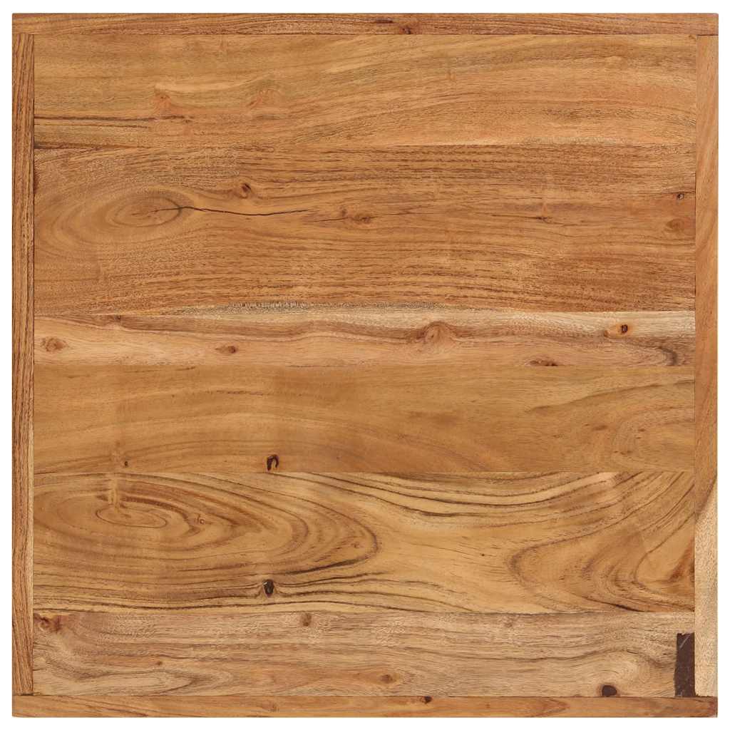 Table de bar 55x55x107 cm bois massif d'acacia et fer - XIOS