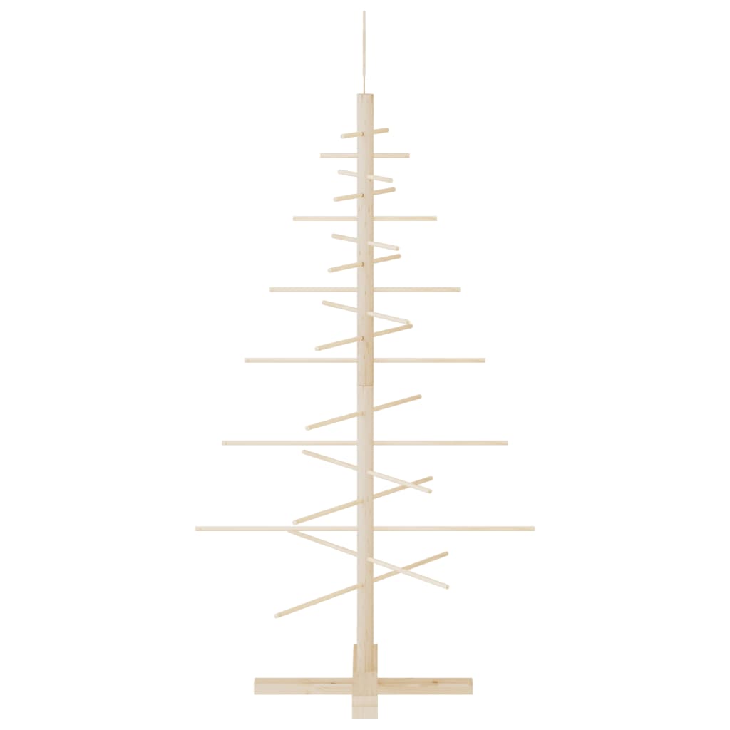 Arbre de Noël en bois pour décoration 125 cm bois massif de pin - XIOS