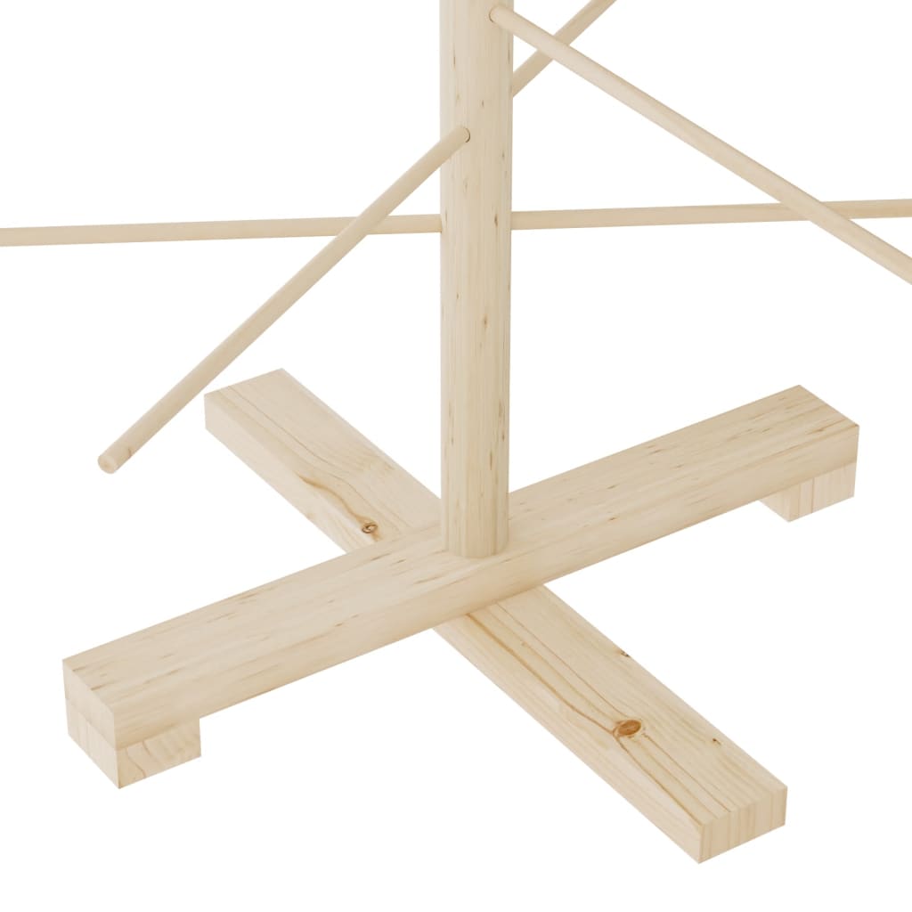 Arbre de Noël en bois pour décoration 125 cm bois massif de pin - XIOS
