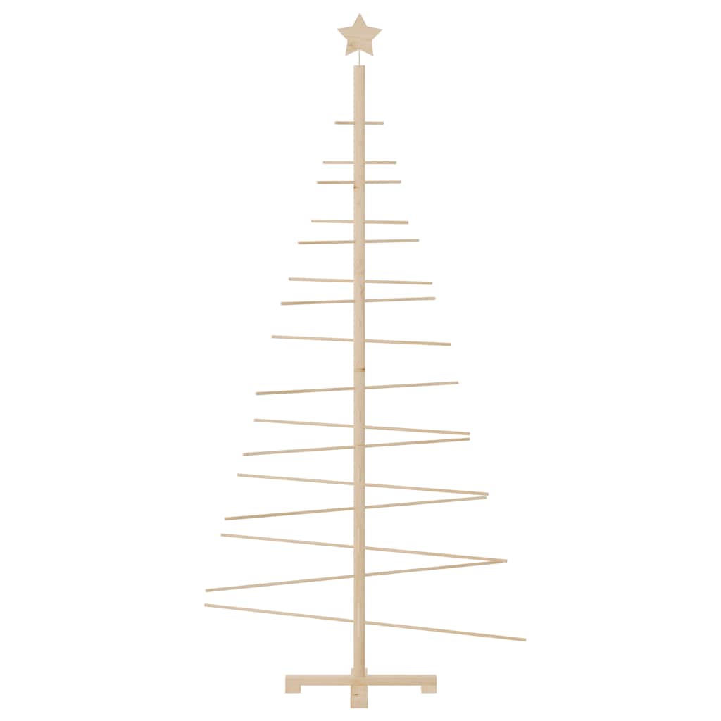 Arbre de Noël en bois pour décoration 180 cm bois massif de pin - XIOS