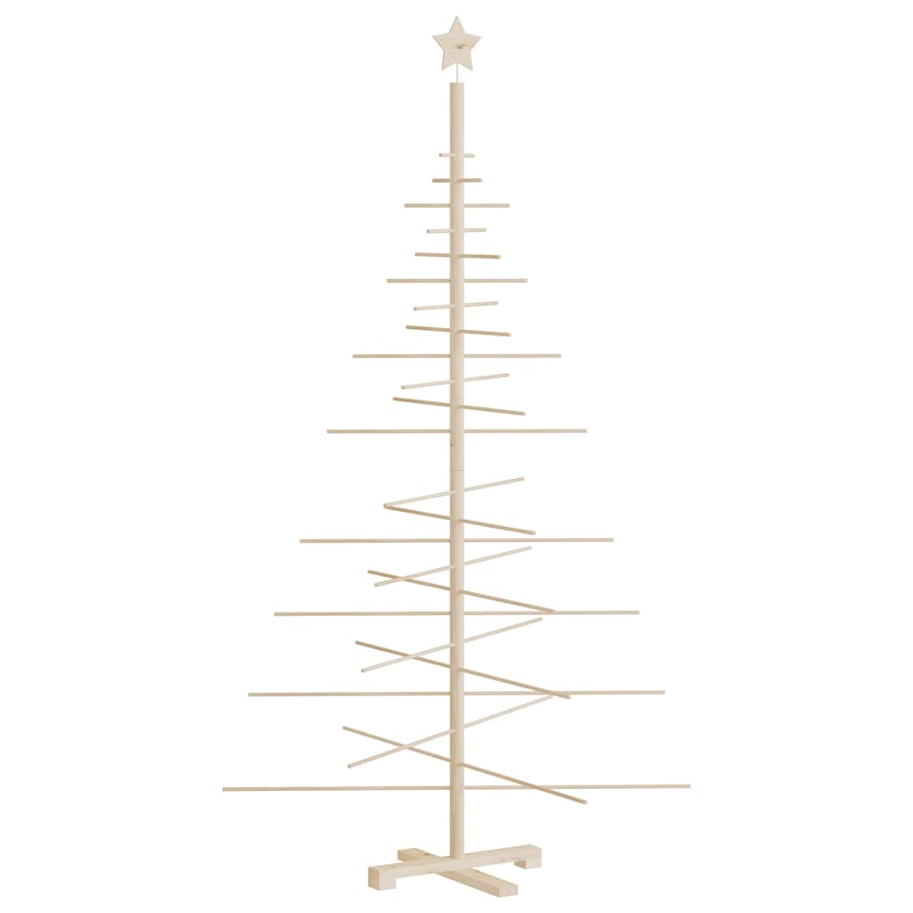 Arbre de Noël en bois pour décoration 180 cm bois massif de pin - XIOS