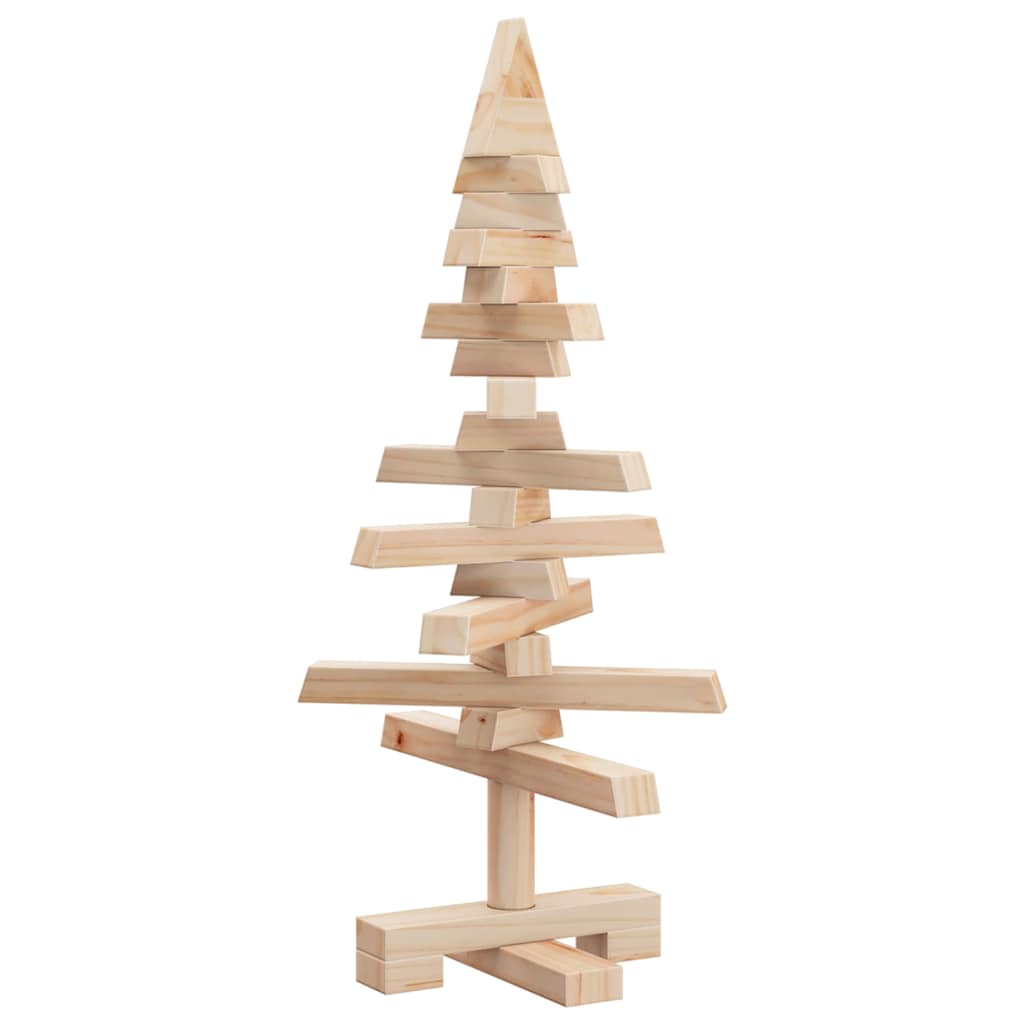 Arbre de Noël en bois pour décoration 60 cm bois massif de pin - XIOS