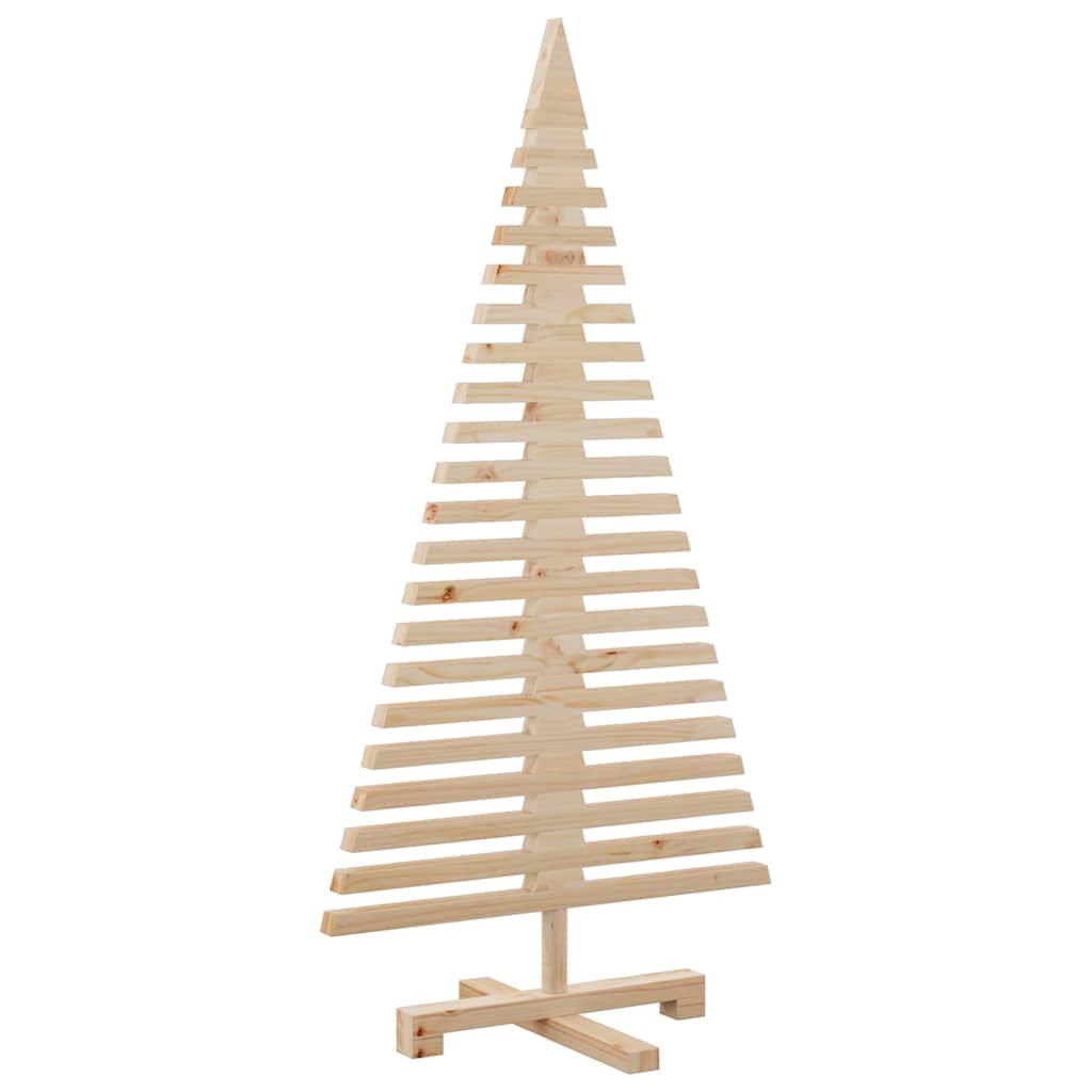 Arbre de Noël en bois pour décoration 120 cm bois massif de pin - XIOS