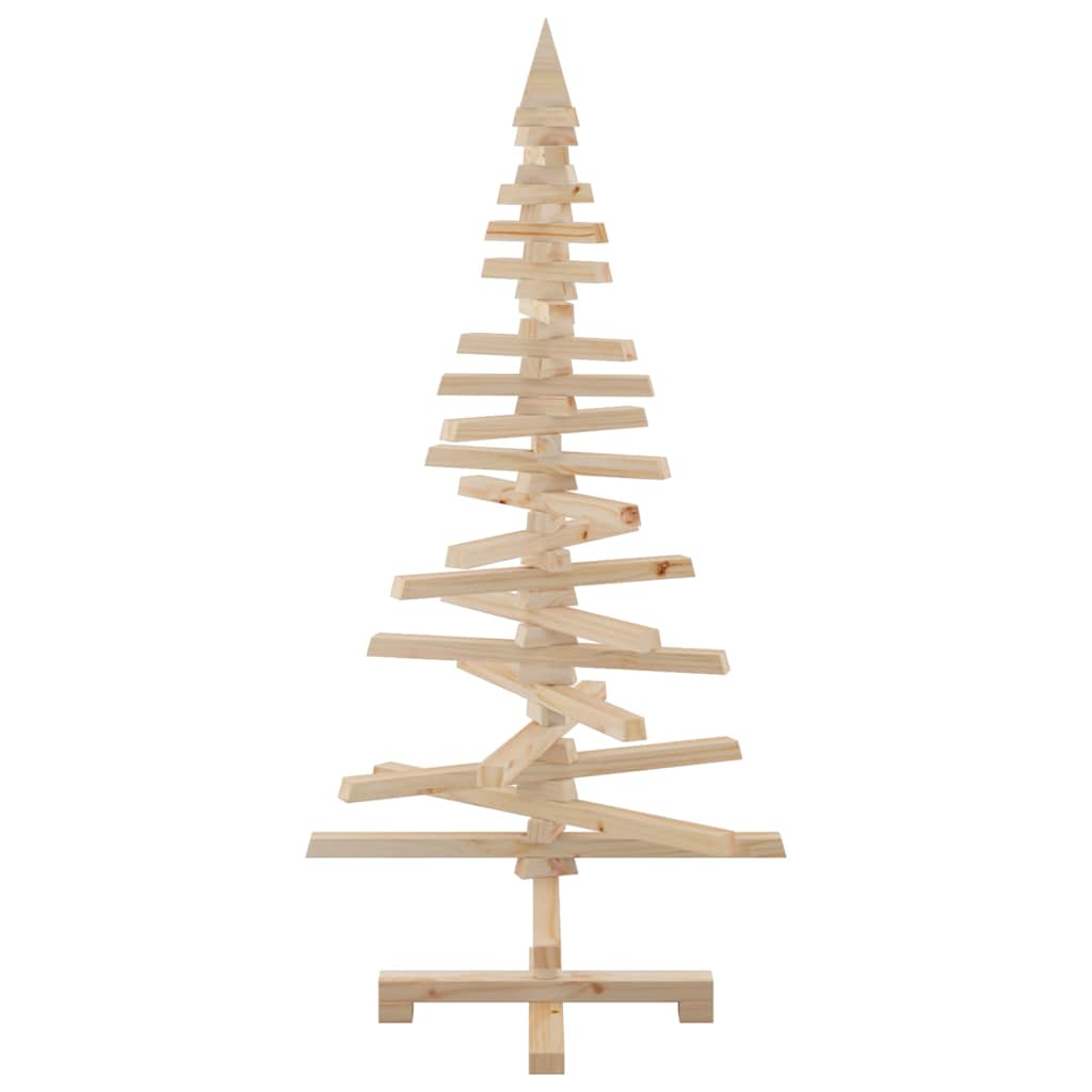 Arbre de Noël en bois pour décoration 120 cm bois massif de pin - XIOS