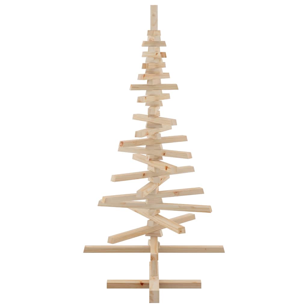 Arbre de Noël en bois pour décoration 120 cm bois massif de pin - XIOS